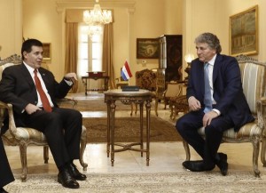 Simon Falic with the President of Paraguay