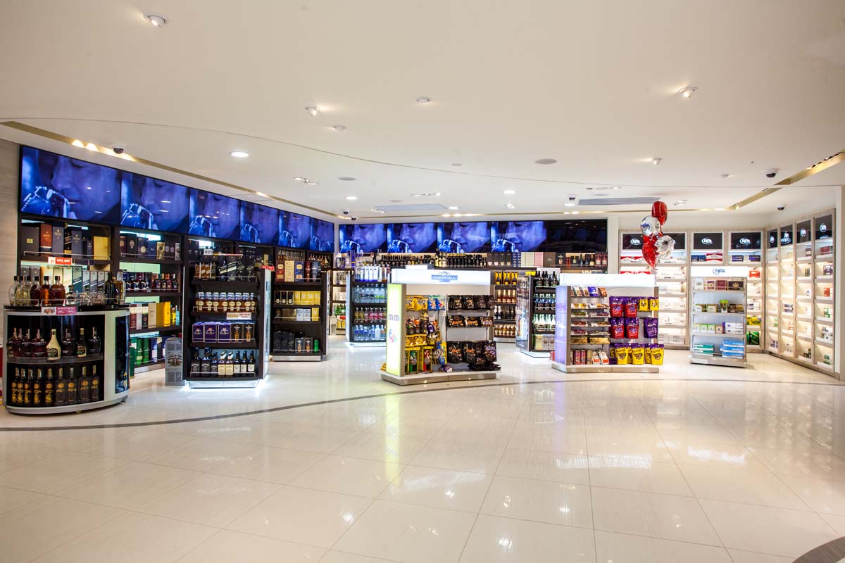 DFA is now operating five stores in Punta Cana with more underway.  Shown here is the new Arrivals store in Terminal B.