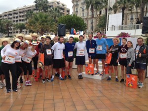 Runners at the TFWA Charity Run, which took place on Sunday morning in Cannes.