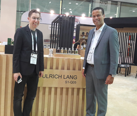 Hera managing partner Laurent Lamotte (right) with Ulrich Lang (left), creator of the Ulrich Lang New York fragrances. 