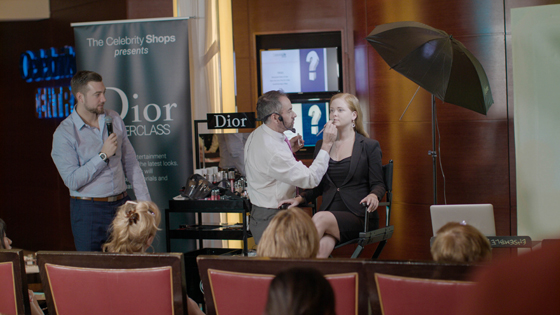 Guests learn the latest looks in a Dior Masterclass conducted by certified makeup artists and enjoy a Dior Fashion Show on the Celebrity Equinox. 
