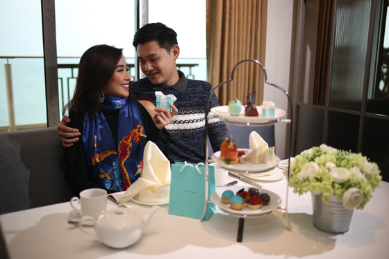 High Tea with Tiffany at Sea. The first Tiffany & Co. store at sea in Asia enhances its full selection of Tiffany jewelry on the World Dream with a special tea event featuring a set menu and showcasing exclusive Tiffany treats and British delicacies. 